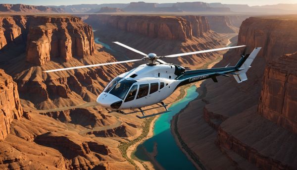Les canyons sauvages se visitent en hélicoptère privé