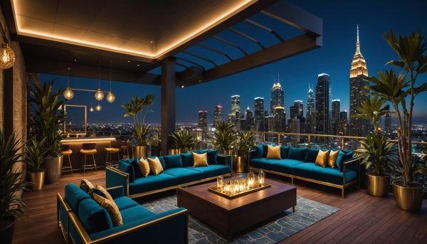 Les rooftops branchés illuminent vos nuits fastueuses